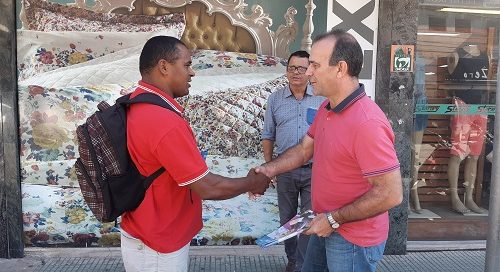 Deputado Helder Salomão no bairro Glória